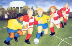 Football Mounted Print