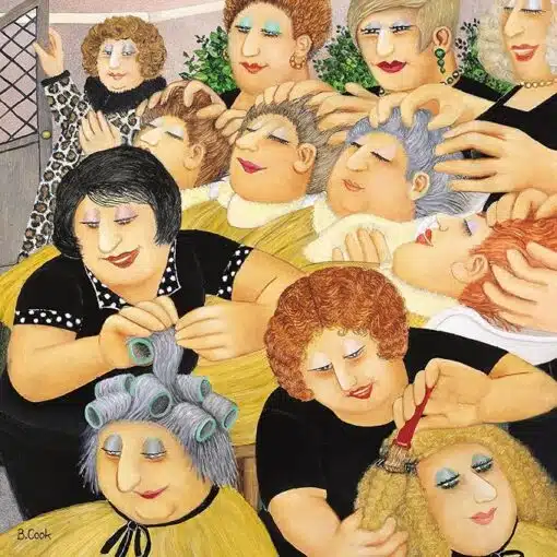 Beryl Cook "Hair Bells" greeting card