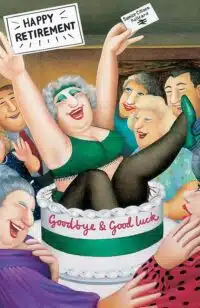 Beryl Cook "Happy Retirement" greeting card