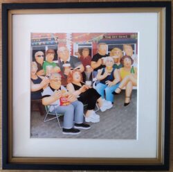 Beryl Cook "Jazz in the Summer" framed print