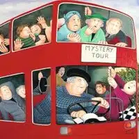 Beryl Cook "Mystery Tour" greeting card