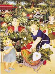 Beryl Cook "Garden Centre" greeting card