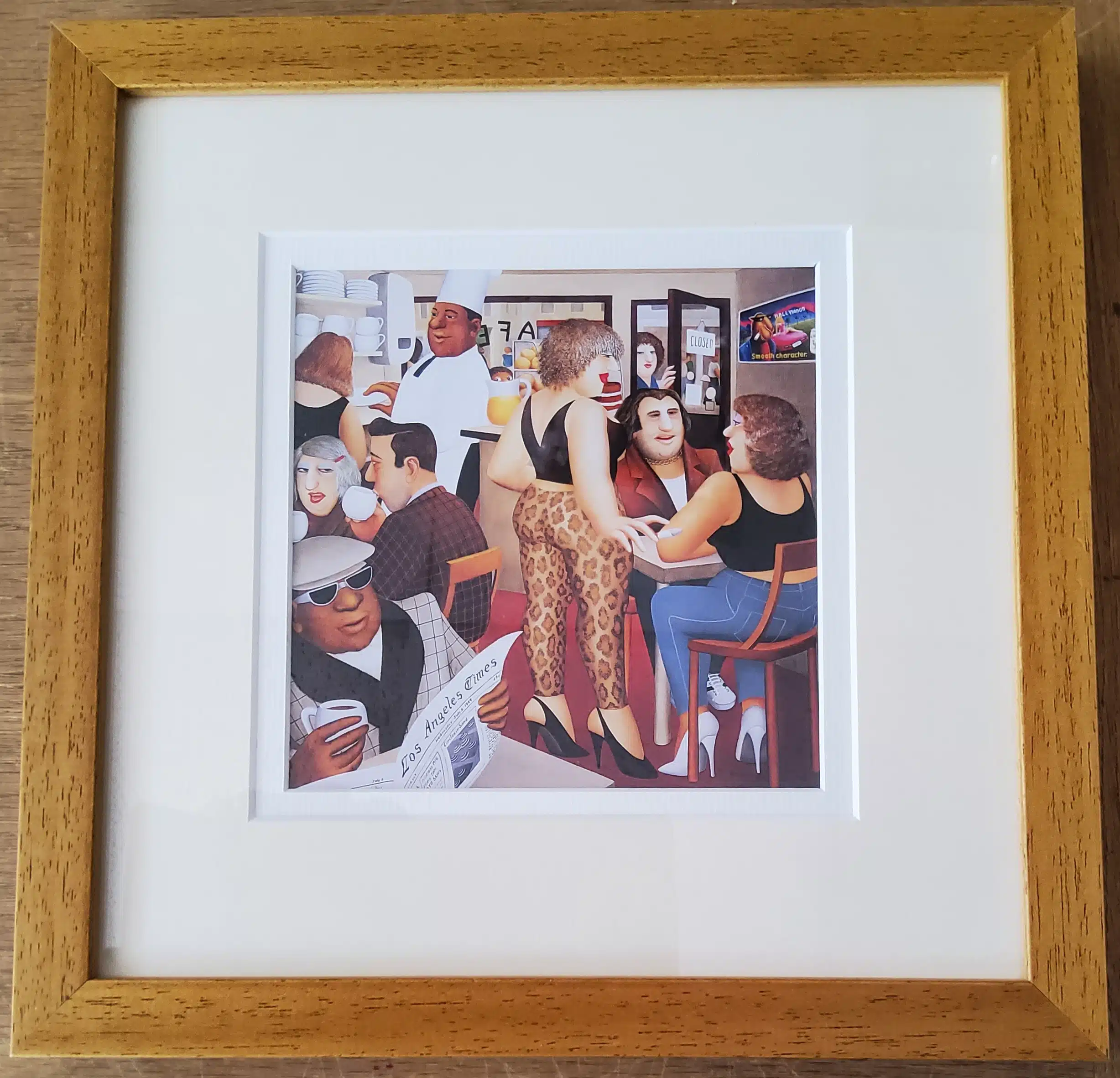 Beryl Cook "Hollywood Cafe" framed print