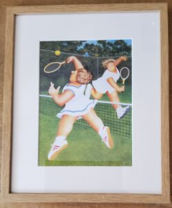 Beryl Cook "Ladies tennis" framed print