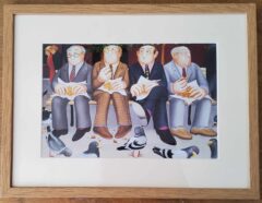 Beryl Cook "Lunch in the garden" framed print