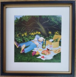 Beryl Cook "A Picnic" framed print
