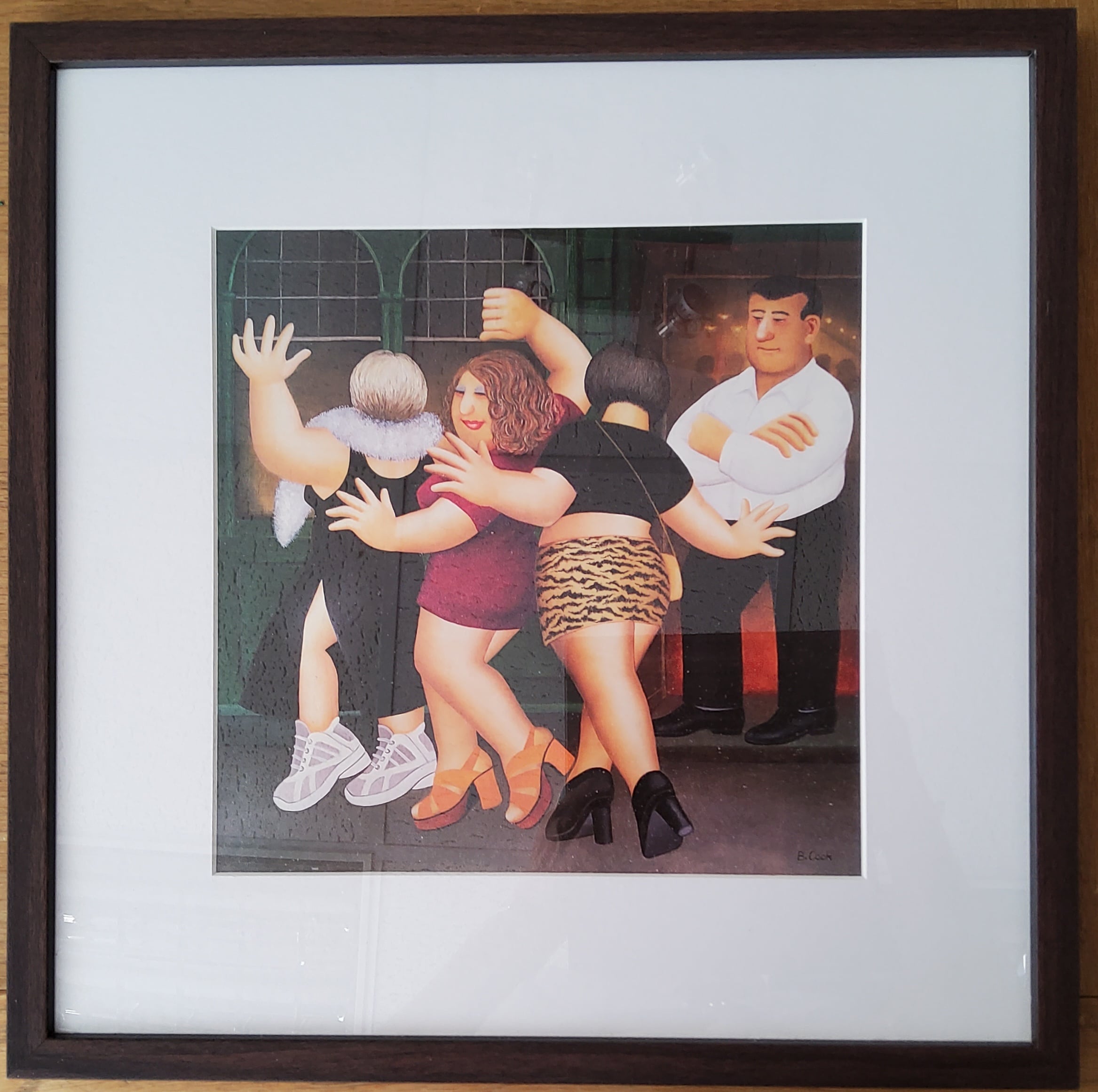 Beryl Cook " End of Term" framed print