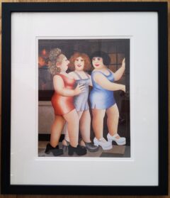 Beryl Cook "Satin Dresses" framed print