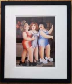 Beryl Cook "Satin Dresses" framed print