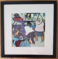 Beryl Cook "Packing the Car" Framed Print