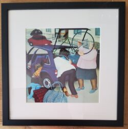 Beryl Cook "Packing the Car" Framed Print