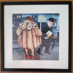 Beryl Cook "My Fur Coat" Framed Print