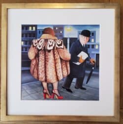 Beryl Cook "My Fur Coat" Framed Print