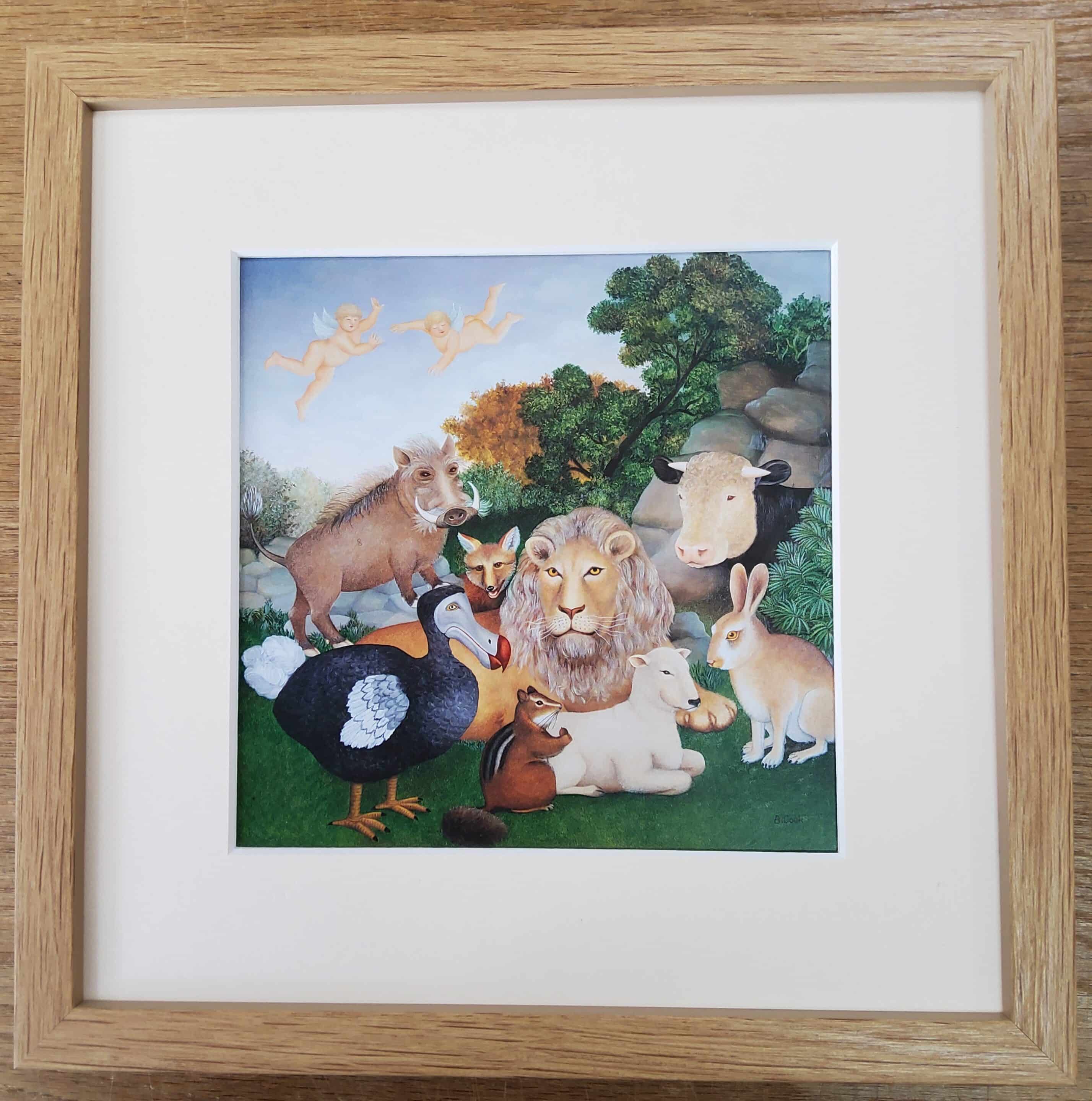 Beryl Cook "Peaceable Kingdom" Framed Print